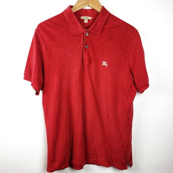 Burberry Other - Burberry | Brit Red Mens Short Sleeve Polo Large